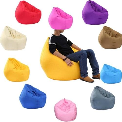 Durable Soft Sofa Cover Unfilled Lounge Bean Bag Home Lazy Sofa Cozy Single Chair Furniture Couch Cover Sofa Towel 60*65cm