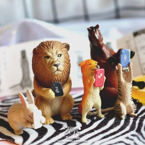 Pvc figure model toy selfile animal 5pcs/set