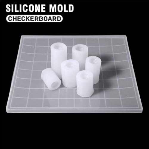 Silicone International Chess Board Moulds DIY Crystal Drop Gel Chess Game Mold Jewelry Necklaces Pendant Craft Casting Tool
