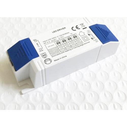 3W 5W 8W 10W 12W 15W Triac Dimming Power Supply 200/250/300/350/450/550/650mA LED Transformer Dimmable