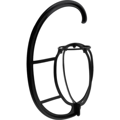 Collapsible Plastic Hair Wigs Hanger Display Drying Dryer Storage Stand Holder For All Wigs And Hats Black