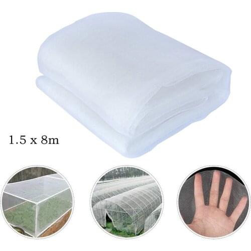 1.5x8m Greenhouse Protective Net Fruit Vegetables Care Cover Insect Net Plant Cover Garden Pest Control Plant Potection Net #P2
