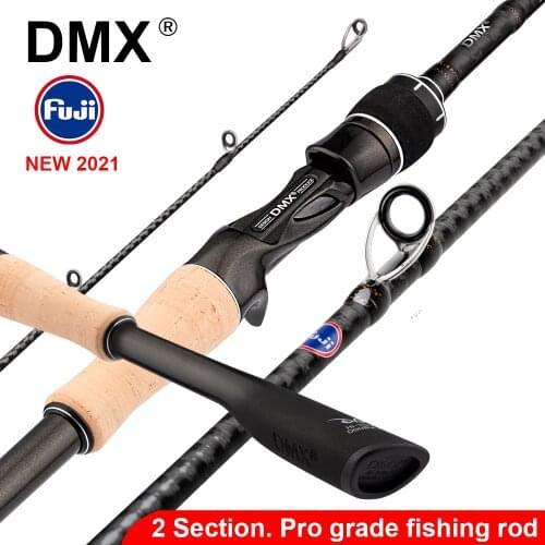 DMX PISTA 2 Section FUJI Fishing Rod Spinning Casting Travel Rod 7-42g 1.98m 2.10m 2.24 m Baitcasting ML M MH Fishing Rod