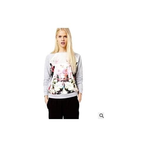 Women Hoody Spring Autumn Long Sleeve Sweatshirt Women Printed Hoodies casual moleton feminino ,T3161