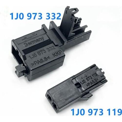 10set/lot 2 Pin/Way Auto High-Pitched Speaker Connector Ambient Brake Light Microphone Plug For VW,Audi 1J0 973 332/1J0 973 119