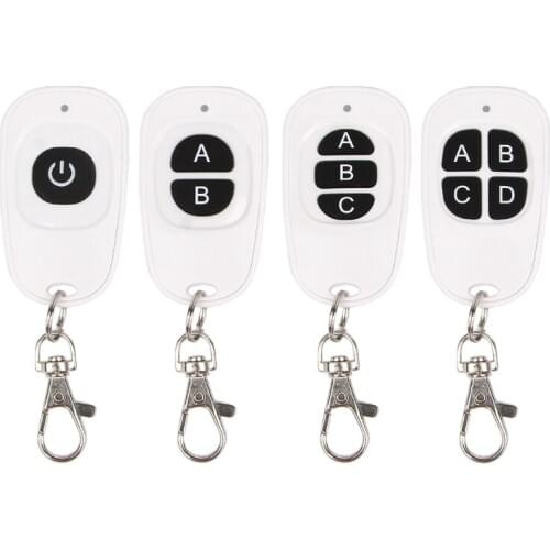 1CH 2CH 3CH 4CH RF Wireless Remote Control 1-4 Button Transmitter 433 MHz EV1527