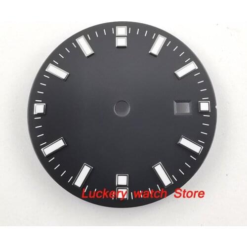 31.5mm black sterile Dial fit 2836 2813 Miyota 82 Series movement-BP33