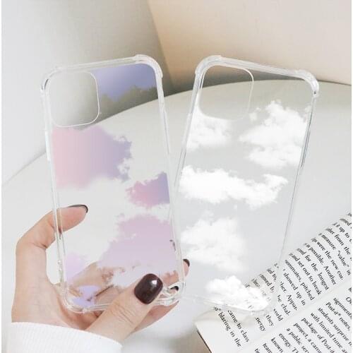 Clouds Case For Samsung Galaxy A90 A10 A52 A32 A51 A50 A21S A12 A02S A20e A31 A30 A42 A41 A40 A71 A70 A91 A7 A9 2018 Clear Cover