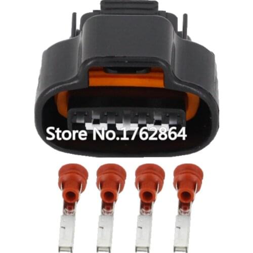 DJ7041A-2.2-21 Distributor Crank 4 Pin Female Wire Connector TPS Boost Sensor Oval Ignition Coil Connector