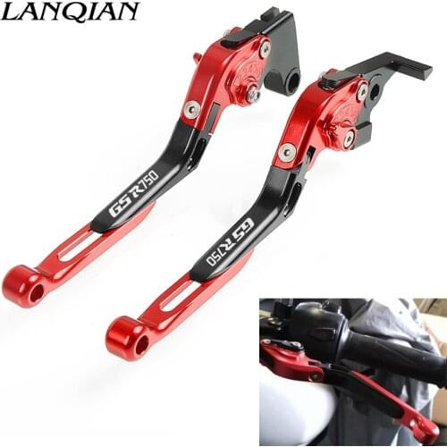 For Suzuki GSR750 2011 2012 2013 2014 2015 2016 With LOGO Motorcycle Accessories CNC Adjustable Brake Clutch Levers