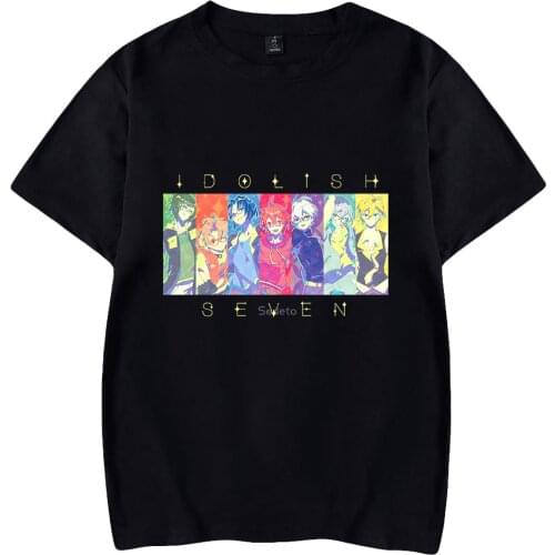 IDOLiSH7 Merch Print Spring Summer Holiday Street Graffiti Style Men/Women Casual Cute and Funny Streetwear T-shirt