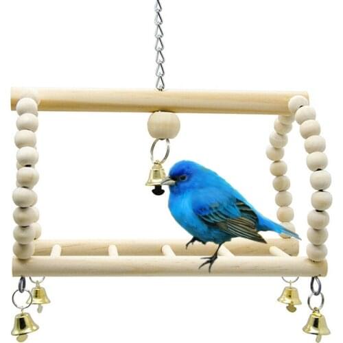 Hamsters Climbing Ladder Suspension Bridge Squirrel Parrot Hanging Bird Toy Cage