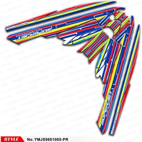 Aftermarket Personalised Vinyl Stickers for Watercraft PWC Super Jet Ski SJ 700 2002 2003 to 2015, Style No.YMJS9601005-PR