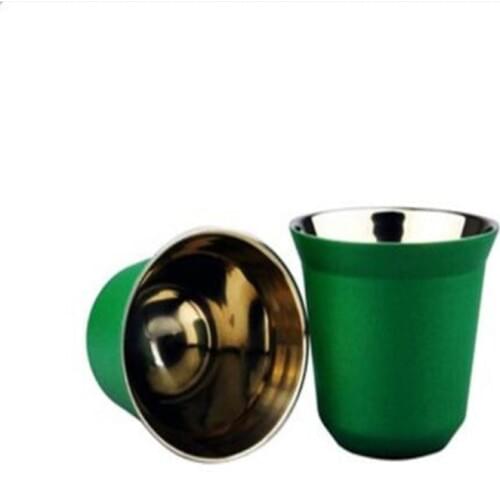 2Pcs Nespresso Concentrat Espresso Italian Stainless Steel coffee Nescafe Double Wall capsule coffee Tool coffee Sets 2019
