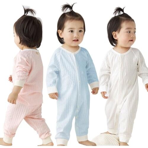 Children Onesies Rompers Long Sleeve Cartoon Infant Jumpsuit Overalls Toddler Outfit Baby Boys and Girl Air Conditioning Suit