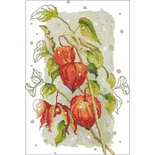 Beautiful lantern flower patterns Counted Cross Stitch 11CT 14CT 18CT DIY Cross Stitch Kit Embroidery Needlework Sets home decor