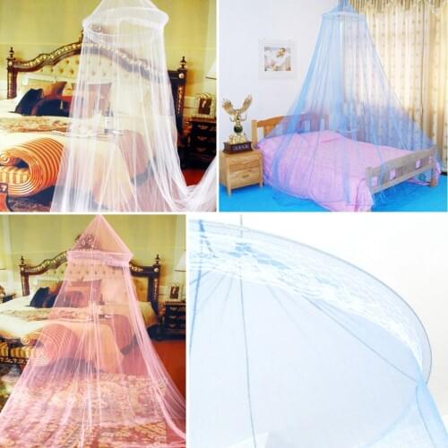 2016 Hot Sale 1pc Hot Beautiful Worldwide Elegant Round Lace Bed Canopy Netting Curtain Dome Mosquito Net