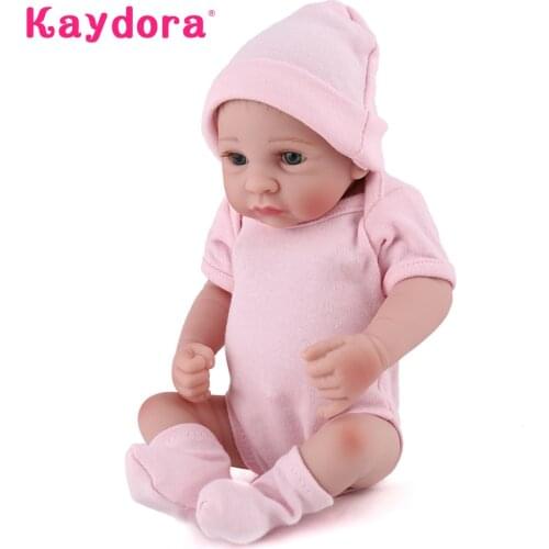 10 Inches Full Vinyl Reborn Doll Mini Cute Girl Dolls Toy For Kids Realistic New Born Baby Gift For Children lol bebe Kaydora