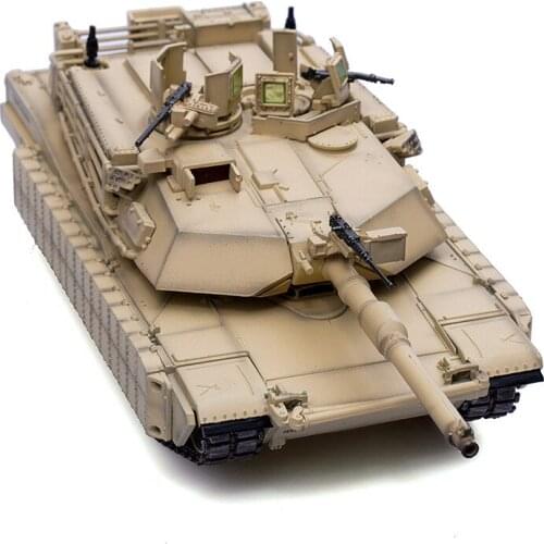 Diecast 1/72 Scale 12208PB America Marine Corps M1A1 TUSK Main Battle Tank Model Splicing Track Toy Collection Gift Display