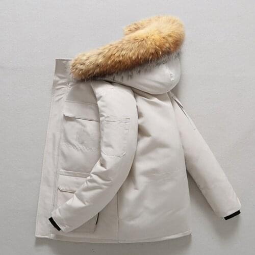 New Men Casual Birtish Style Faux Fur Lapel Long Puffy Jacket Male Plus Size Thicken Parka Fashion Winter Man Warm Thick Coat