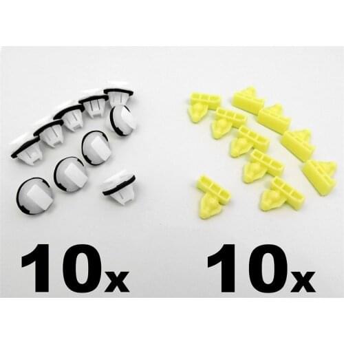 20 Pc For Nissan Juke Trim Clip Set for Wheel Arch Trim- One full side- Front & Rear 76882-JG10A