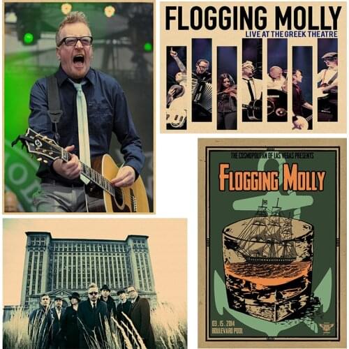 New Rock Punk Brown Paper Poster Kraft Paper Poster Retro Poster Band Poster