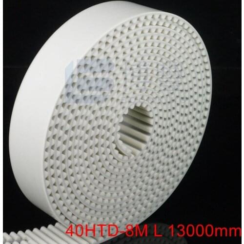1 piece 40 HTD-8M Timing belt Total lenth 13000mm open synchronous belt, 6 PCS Pulley 8M-24T Width 40mm,Hole 14mm
