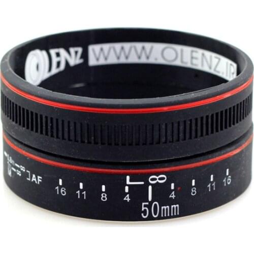 Wide Lens Rubber Bracelets&Bangles Casual SLR Camera Lens Pad Drop Resistance Silicone Wristbands for Lovers Student Gifts SH287