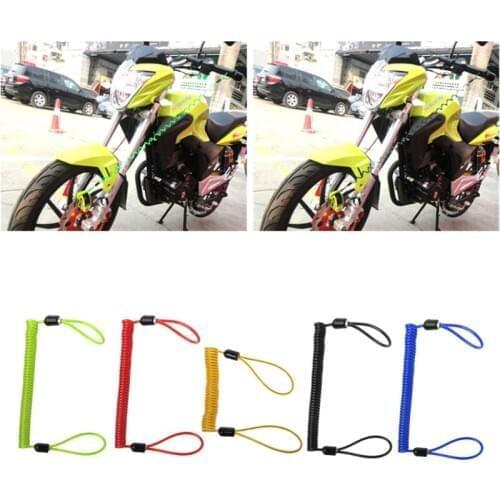 150cm Motorcycle Alarm Disc Lock Security Anti Thief Motorbike Wheel Disc Brake Bag And Reminder Spring Cable