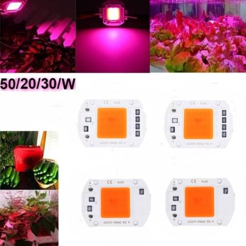 LED Growth Lamp Bead Chip Full Spectrum AC 220V 20W 30W 50W Without A Driver To Grow Flowers and Seedlings Grow Plant Lighting