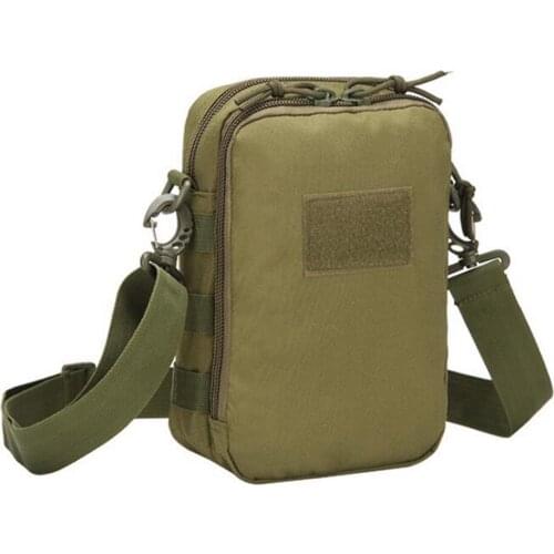 Tactical Molle Nylon Shoulder Bag Military Fishing Hiking Case Waterproof Belt Waist Packs Mobile Phone Wallet Travel Tool Pouch