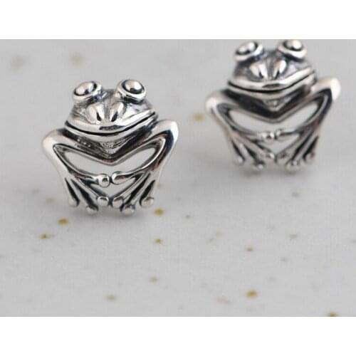 Punk Style Vintage Frog Stud Earring Women Men Animal Earrings Fashion Jewelry Accessories for Gift Party