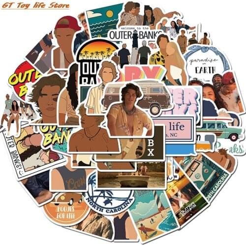 10/30/50Pcs/Pack Waterproof Cartoon Outer Banks Stickers Skateboard Suitcase Guitar Luggage Laptop Stickers Kid Classic Toy