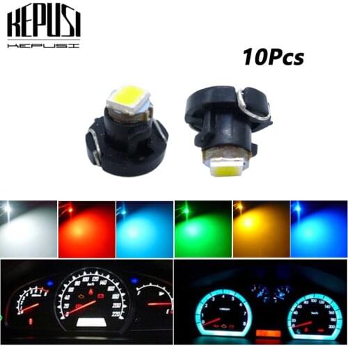 10x T3 Switch Radio Climate Control Bulb Neo Wedge Led Gauge Dashboard Indicator Light for Honda Civic Blue Red Green White red