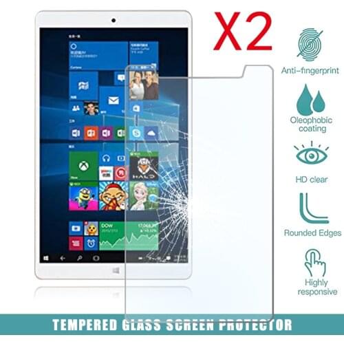 2Pcs Tablet Tempered Glass Screen Protector Cover for Teclast X80 Power Anti-Fingerprint HD Eye Protection Tempered Film