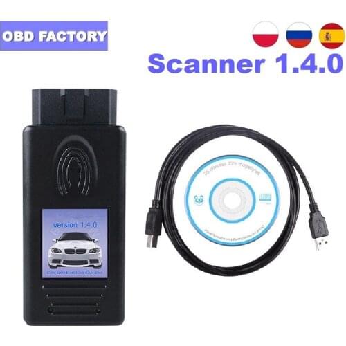 2020 For BMW Scanner1.4.0 OBDII USB Diagnostic Interface Unlock Version For BMW Scanner 1.4 FTDI Chip For BMW Series Code Reader