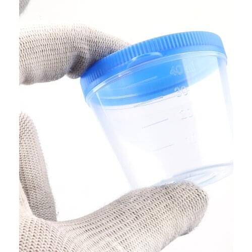 25Pcs Plastic Sample Bottles Disposable Urine Specimen Collect Cups Pregnancy Testing Anti-spill Mini Containers Bottles 40ml