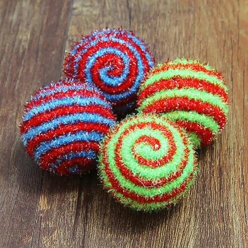 4PCS Cat Ball Toy Funny Cute Cat Training Toy Cat Play Toy Kitten Toy