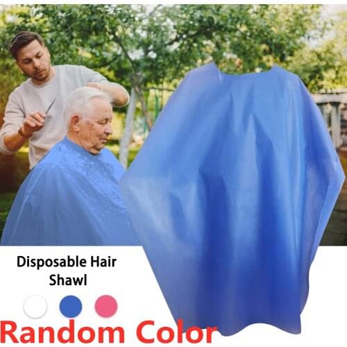 50Pcs Hair Cutting Salon Hairdressing Cape Disposable Hairdressing Barber Shawl Cape Hair Hairdressing Waterproof Apron