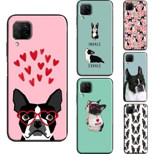Boston Terrier Dog Case For Huawei P30 P20 P40 Pro Mate 10 20 Lite P Smart Z 2019 Nova 5T Honor 8X 9X 8A 10i