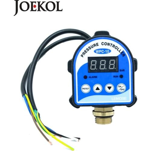 Digital Pressure Control Switch WPC-10,Digital Display WPC 10 Eletronic Pressure Controller for Water Pump With G1/2" Adapter