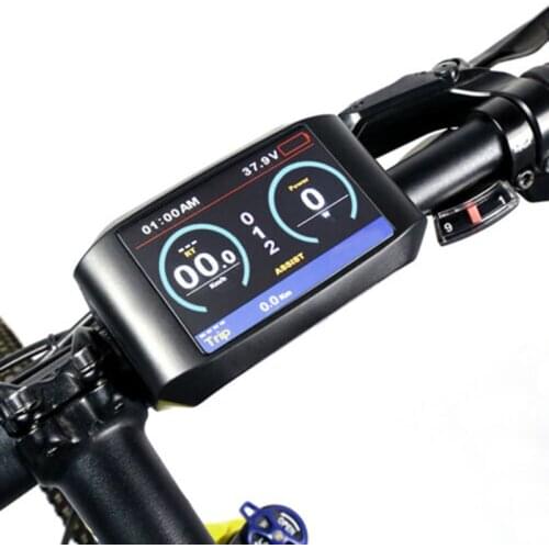 750C Colorful Electric Bike Controller Intelligent Black Control Panel LCD Display Electric Bicycle Parts For KT Controller