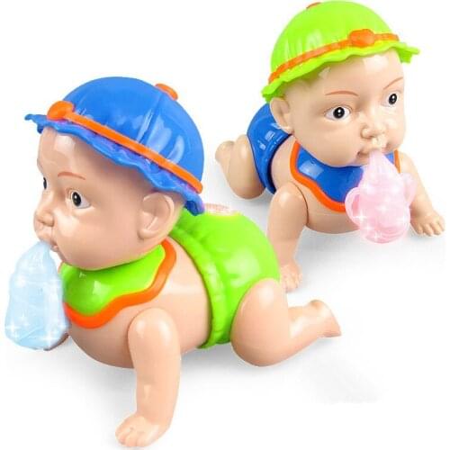 Cute Electric Crawl Baby Music Light Dancing Walking Doll Kids Toys