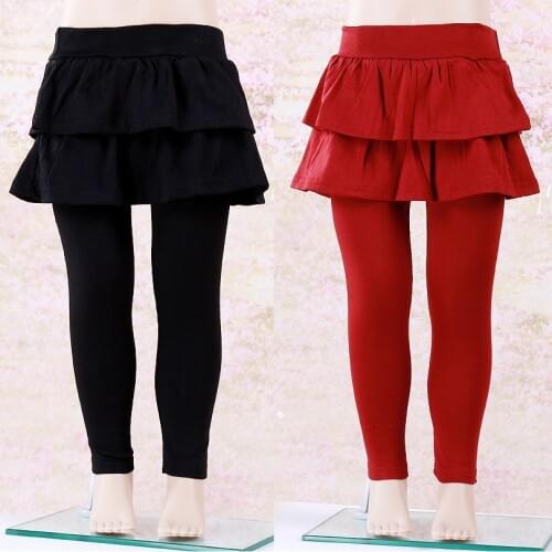 Fashion Girls Boot Skirt Pants Children Split Divided Skirt Cotton Baby Girl Pantskirt Leggings Solid Blue Navy Red Grey Trouser