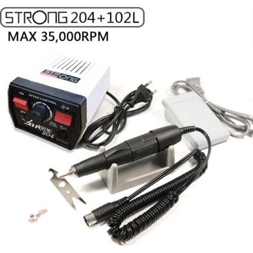 Strong 204 With 102L Handpiece Electric Micro Motor Dental Jewelry Engraving