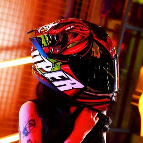 RYMIC Motorcycle Helmet Motorbike Street Safety Full Face Racing Helmet Motocross Off Road Helmet Casco Moto DOT Approved