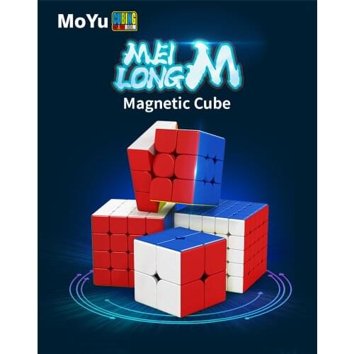 Moyu Classroom 2x2x2 3x3x3 4x4x4 5x5x5 Magnetic Speed Neo Cube Educational Toy Games for Kids Puzzles for Children MeiLong Cubo