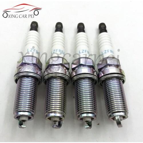 New 4pcs MN158596 LZFR6AI Iridium Spark Plugs For Mitsubishi Eclipse Galant 04-12 2.4L ignition plug bujia FOR 3656 MN158596