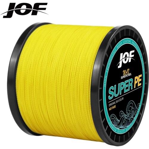 New Original JOF-BRAID Fishing Line 300M 1000M 4 Strands Braided PE Line Fishing Tackle 9.1-45.4KG Made in Japan