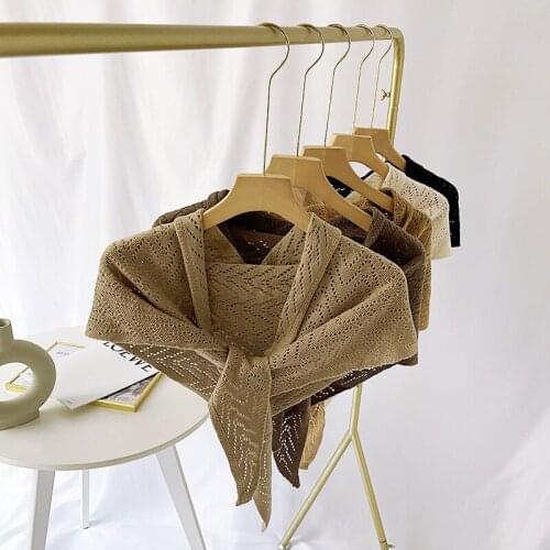 Solid Color Shawl Wrap for Women Fake Collar Knit Shawl Summer False Collar Scarf Neck Shawl Detachable Shirt Collar Decor